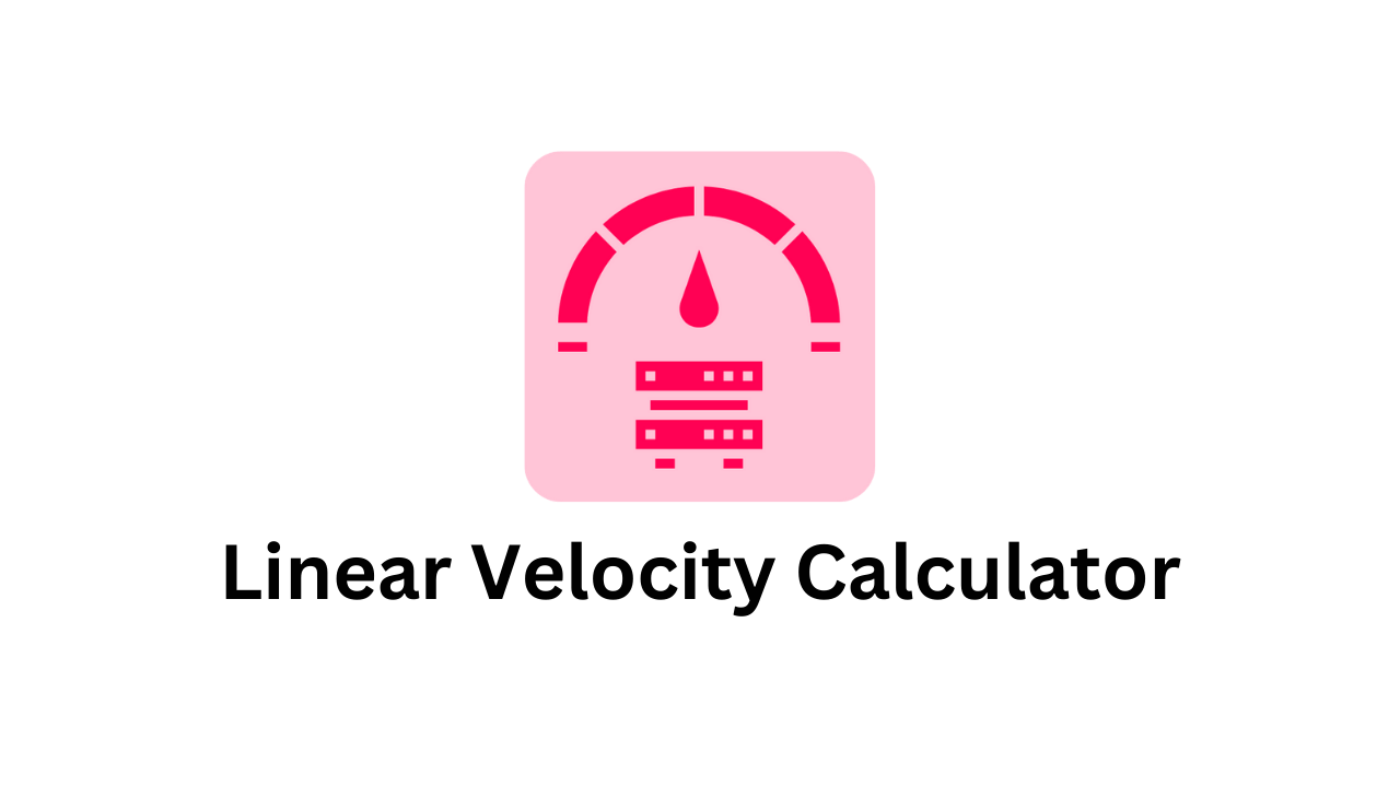 Linear velocity calculator