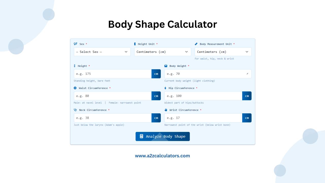 Body Shape Calculator