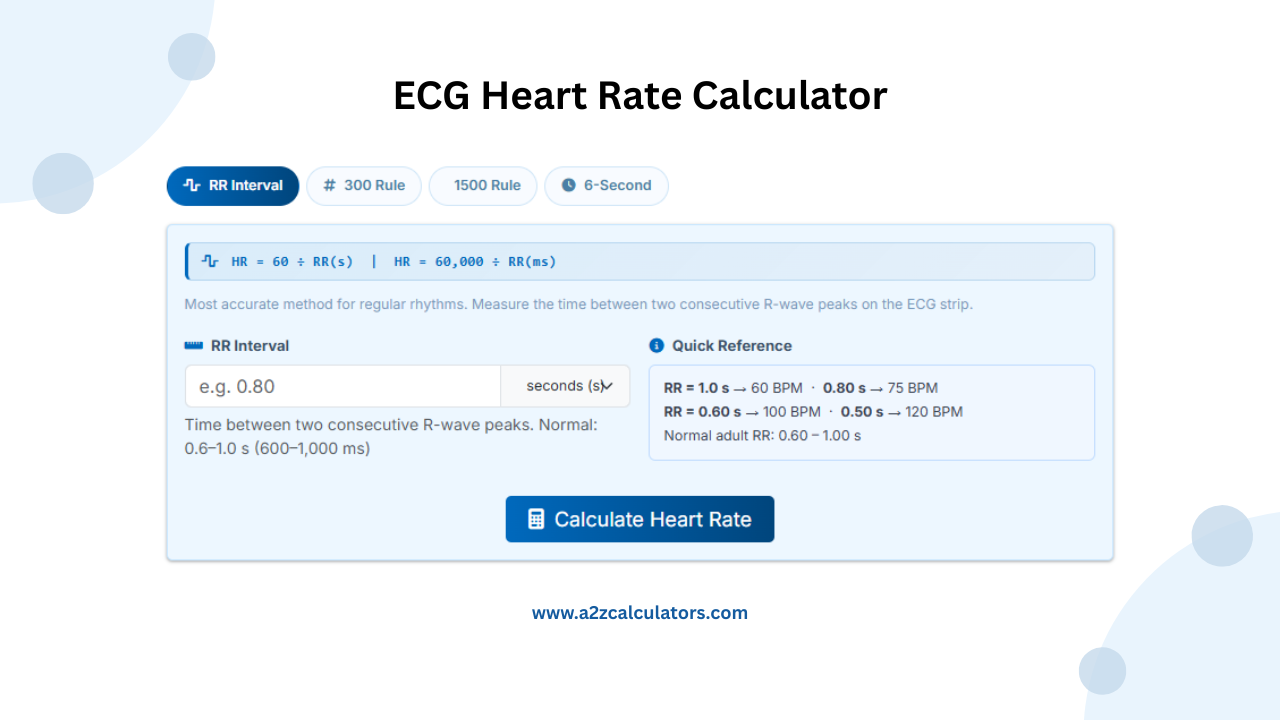 ECG Heart Rate Calculator