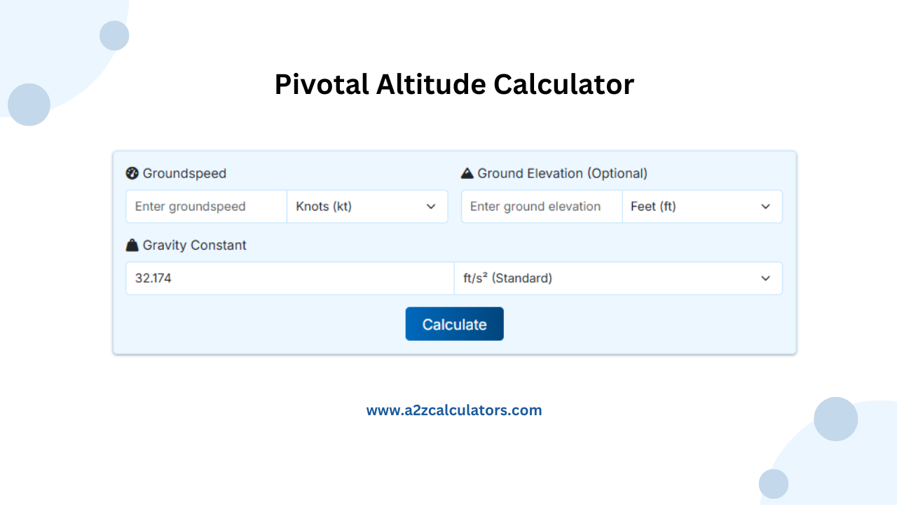 Pivotal Altitude Calculator