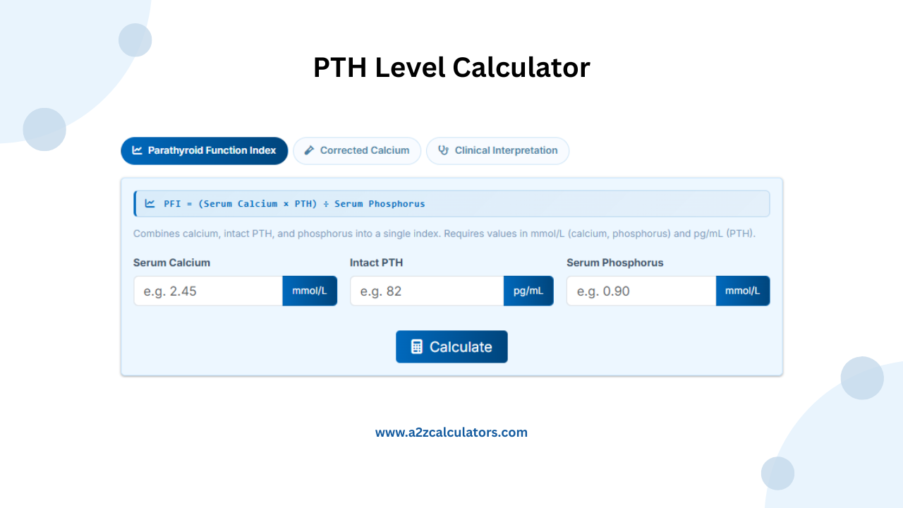 PTH Level Calculator