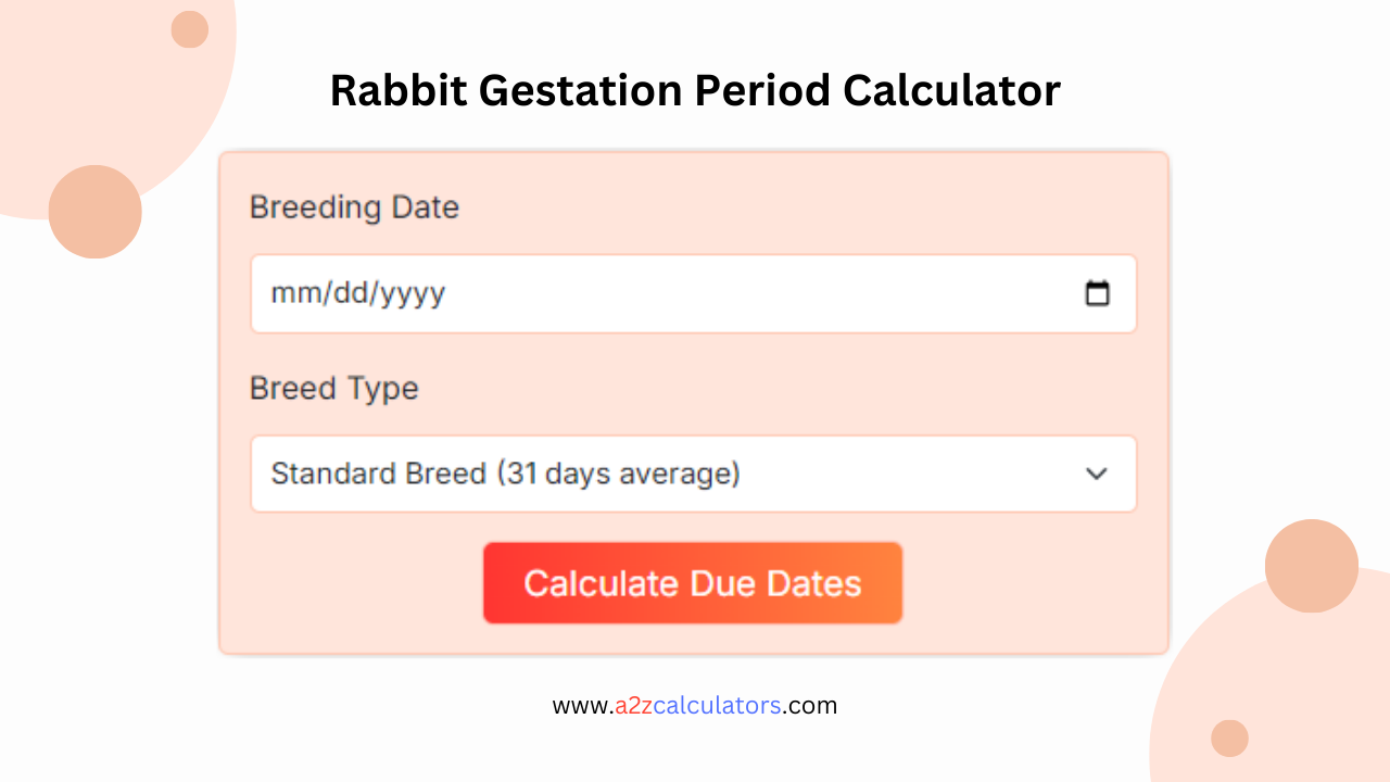 Rabbit Gestation Period Calculator